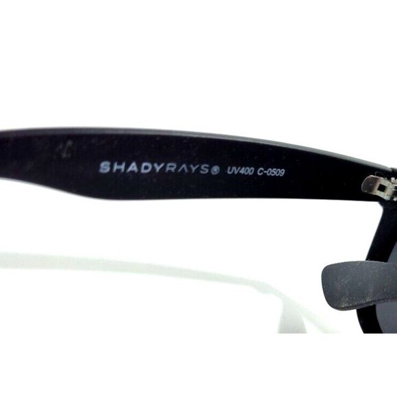 Shadyrays Mens Polarized  Sunglasses Black Square 50-19-140 Full Rim Black Lens - Picture 5 of 8